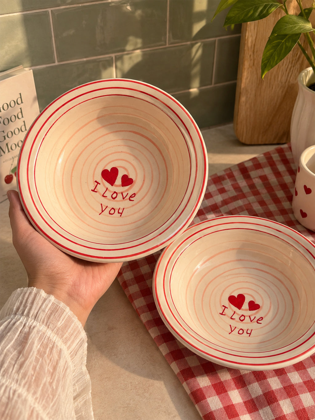 Mittiraa Home 'I Love You' Pasta Plate | 18 cm