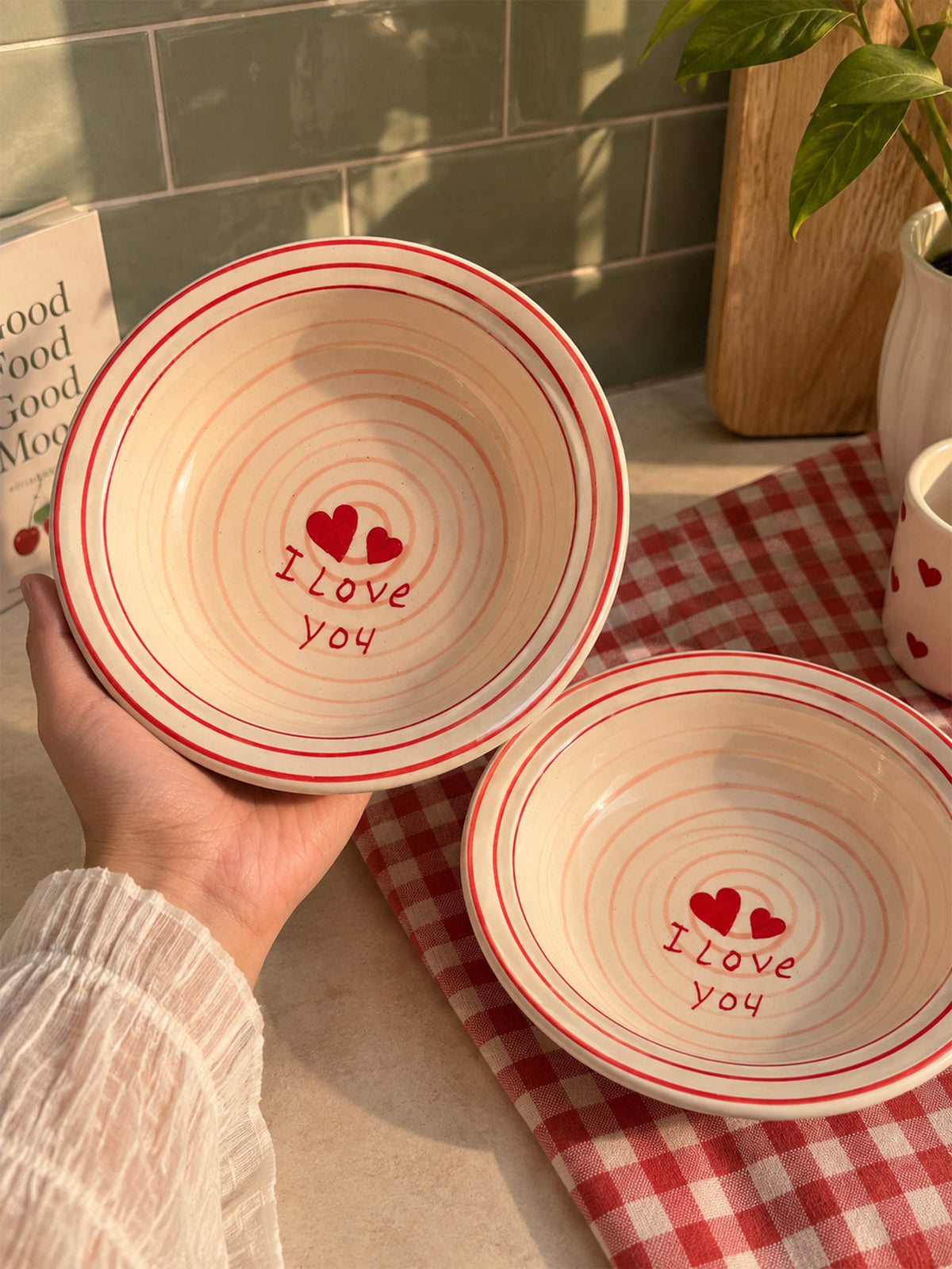 Mittiraa Home 'I Love You' Pasta Plate | 18 cm