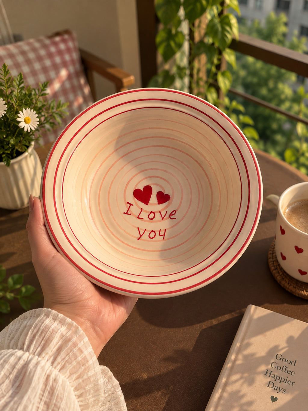 Mittiraa Home 'I Love You' Pasta Plate | 18 cm