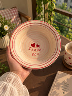 Mittiraa Home 'I Love You' Pasta Plate | 18 cm