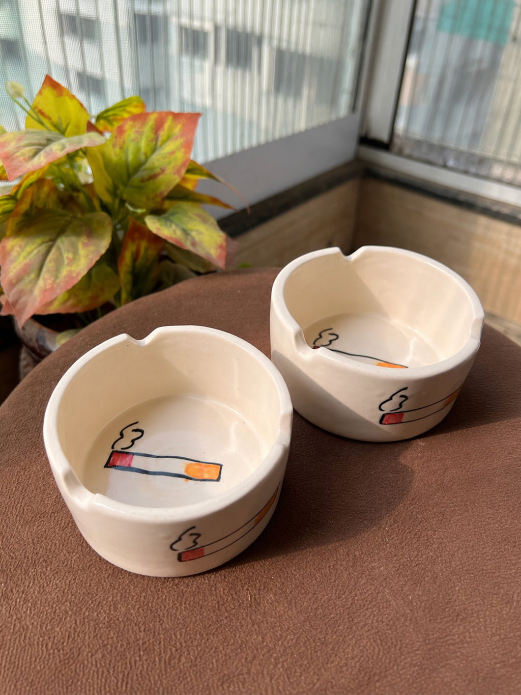 Ceramic Ashtray 🚬 (Pack of 2)