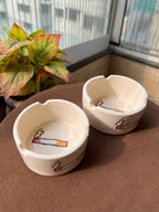 Ceramic Ashtray 🚬 (Pack of 2)