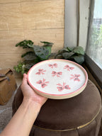 Blush bow plate | 8 inch