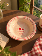Mittiraa Home 'I Love You' Pasta Plate | 18 cm