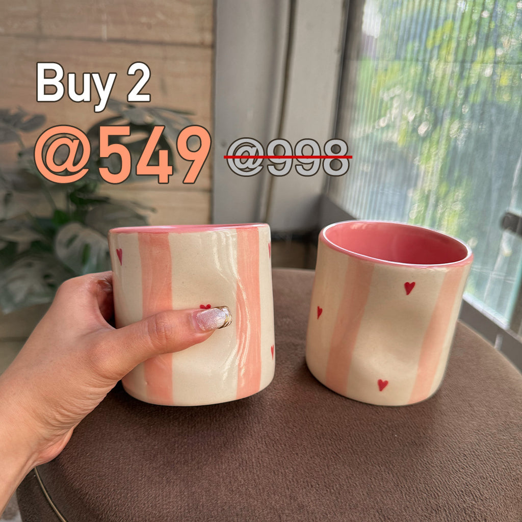 Hearts Glass | Pack of 2