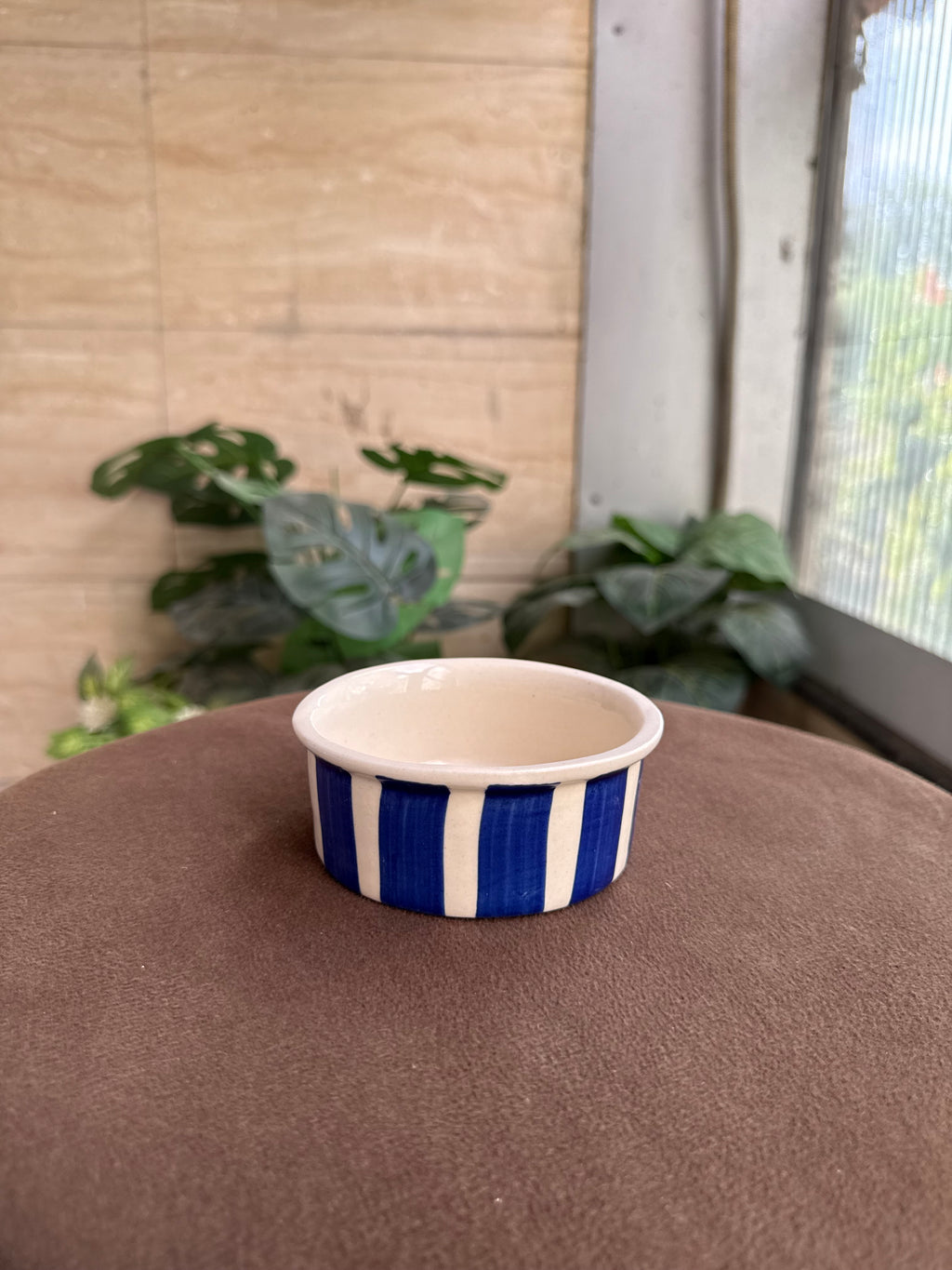 💙 Blue Stripe Dessert Bowl