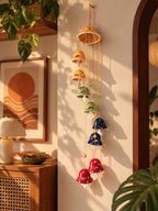 Mittiraa Home Colourful Ceramic Wind Chime