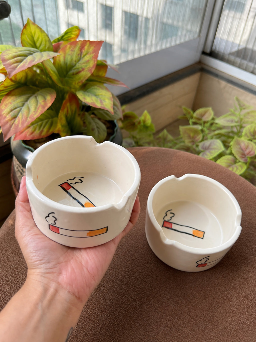 Ceramic Ashtray 🚬 (Pack of 2)