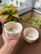 Ceramic Ashtray 🚬 (Pack of 2)