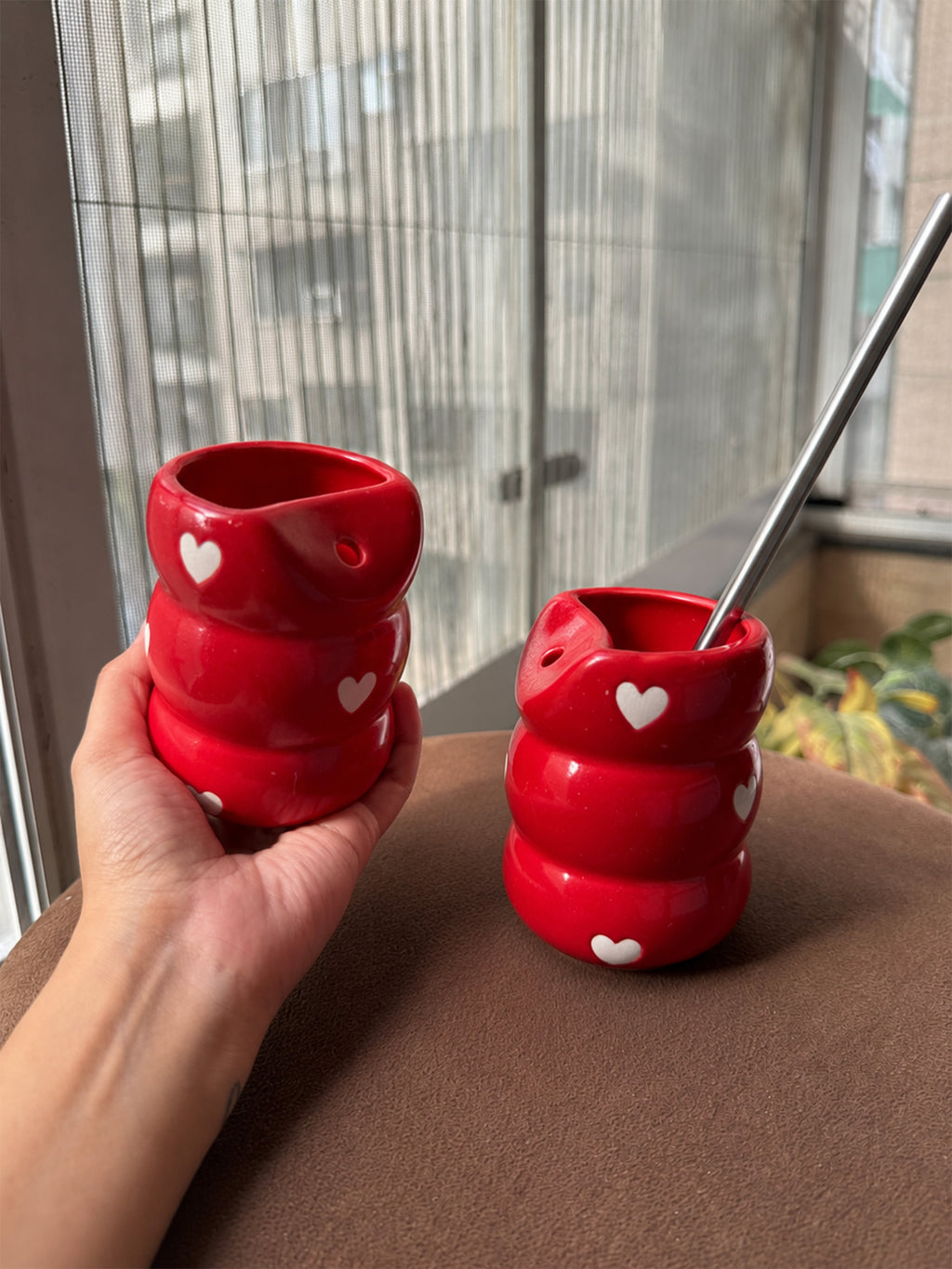 Love Bubble Sipper ❤️ With Steel Straw (Set of 2)