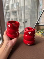 Love Bubble Sipper ❤️ With Steel Straw (Set of 2)