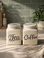 ☕🍃 Brew Pair Jar Set | Coffee Tea Jars