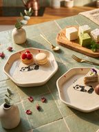 Sleepy Panda Snack Plates (Pack of 2) | Perfect for serving cookies, snacks, desserts