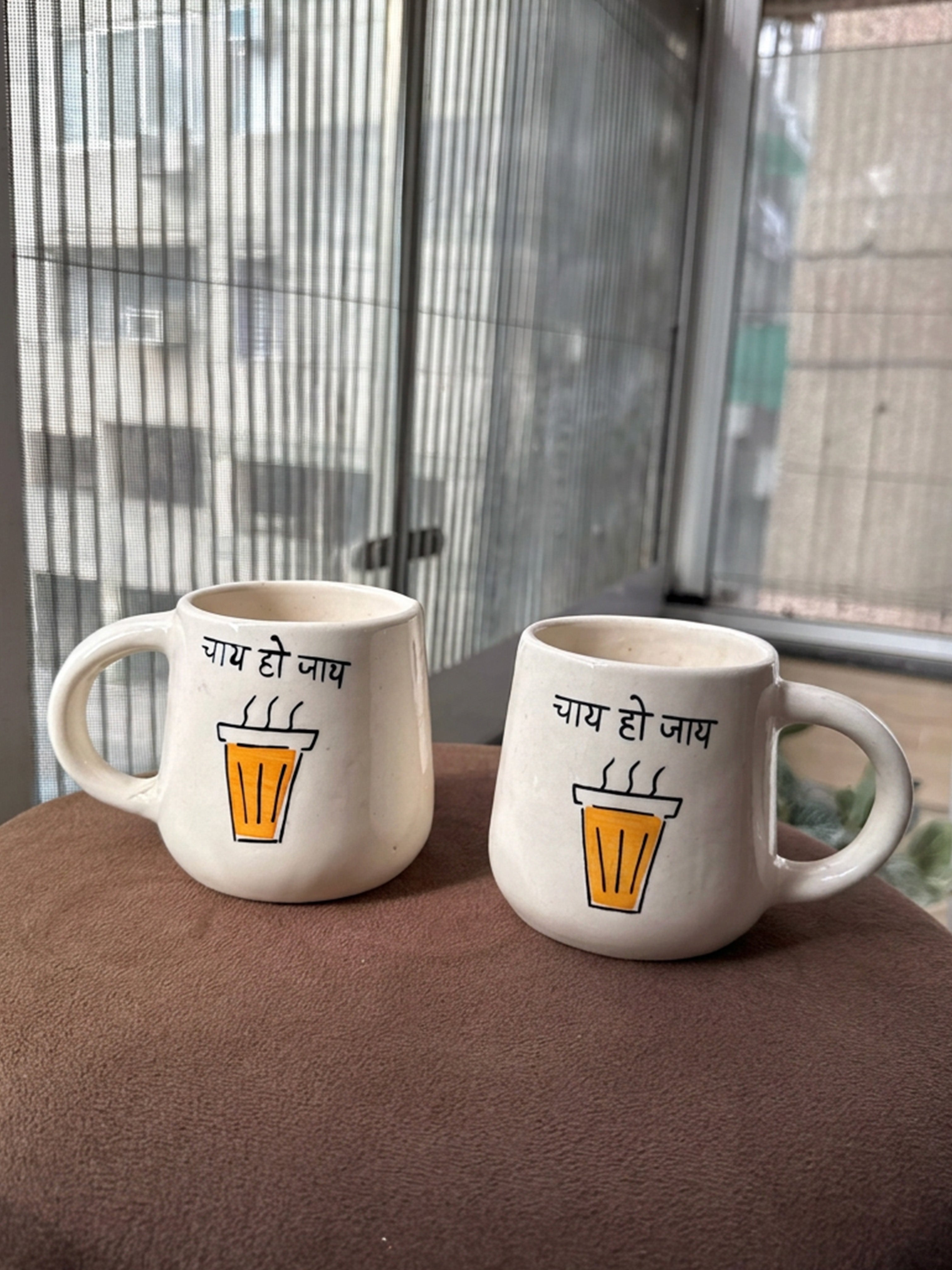 Chai Ho Jaaye Mug ☕🤎 (Set of 2)