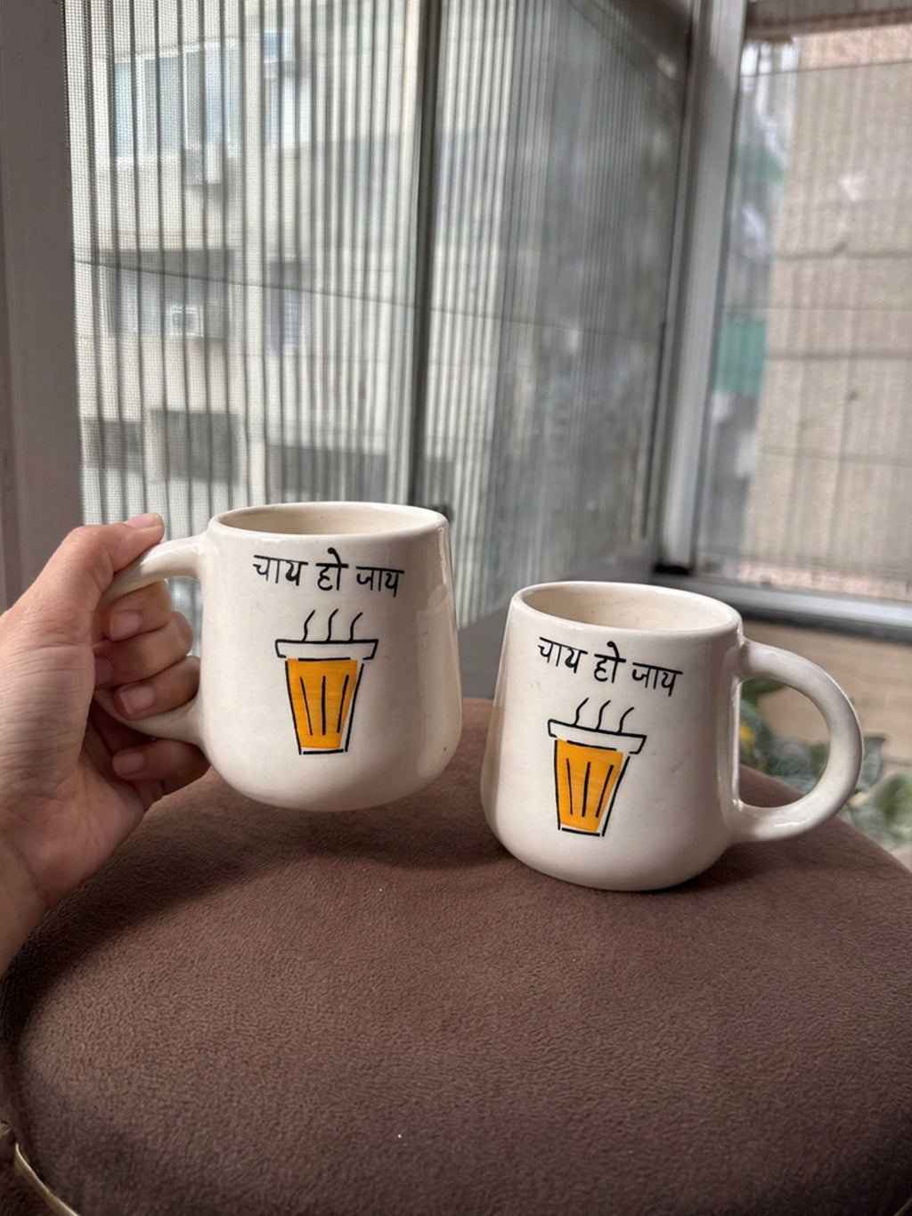Chai Ho Jaaye Mug ☕🤎 (Set of 2)