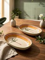 Palm Springs Oval Bowls (Pack of 2)
