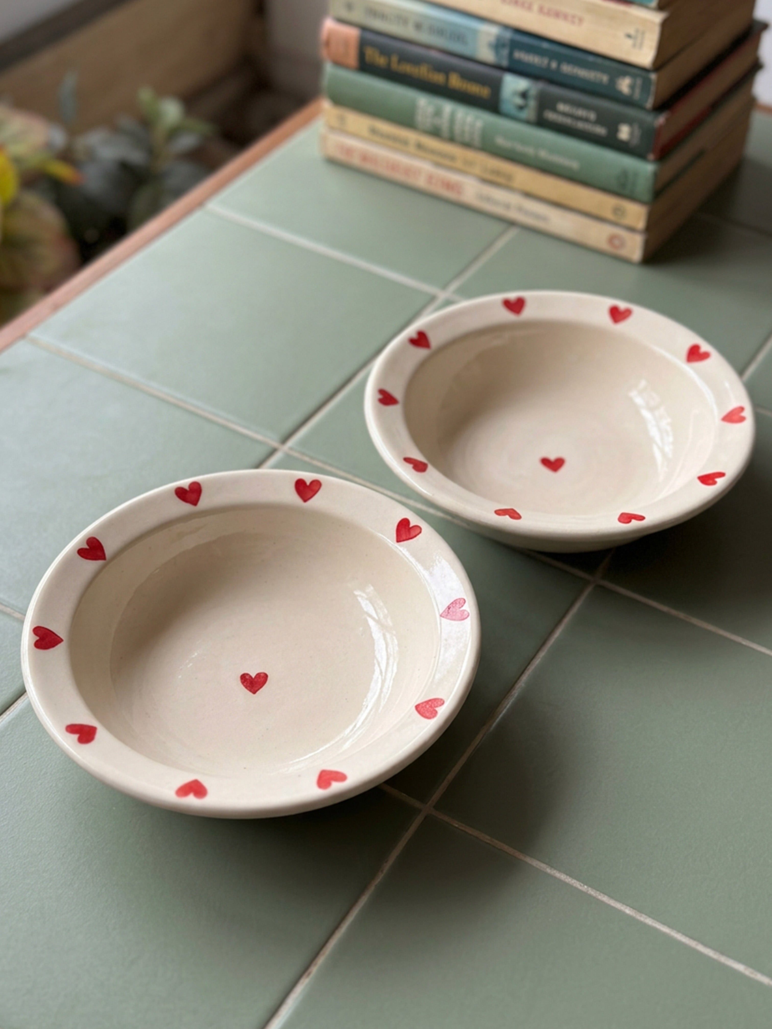 Hearts Pasta Bowls (Pack of 2) | 18 cm