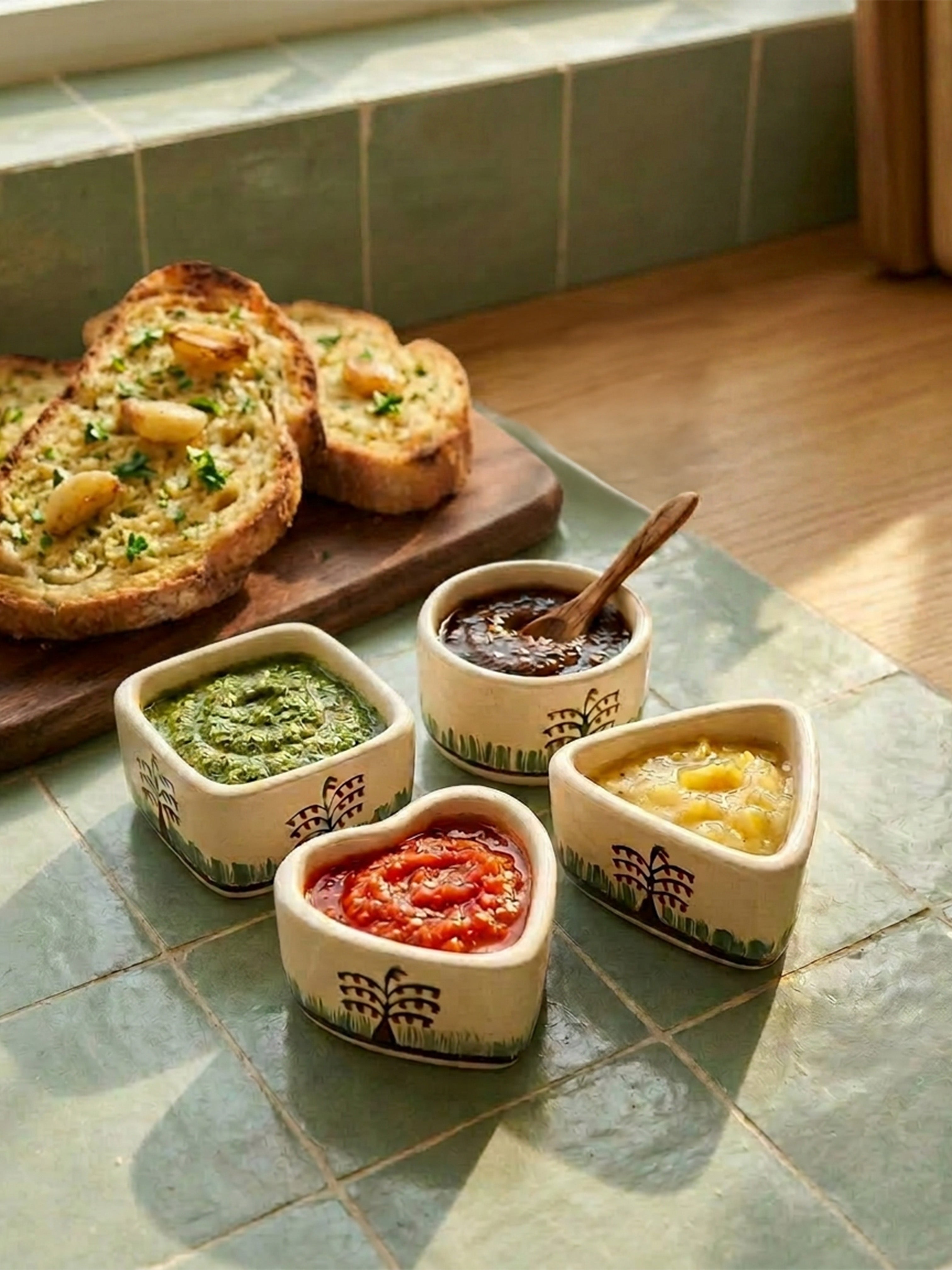 Palm Grove Chutney Bowl Set (Set of 4)