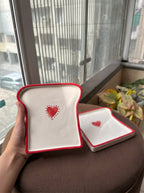 Heart Toast Plate ❤️🍞 (Set of 2)