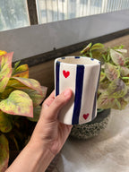 Mittiraa Home Blue Hearts Glass | Unique and Pinteresty Glass