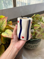 Mittiraa Home Blue Hearts Glass | Unique and Pinteresty Glass