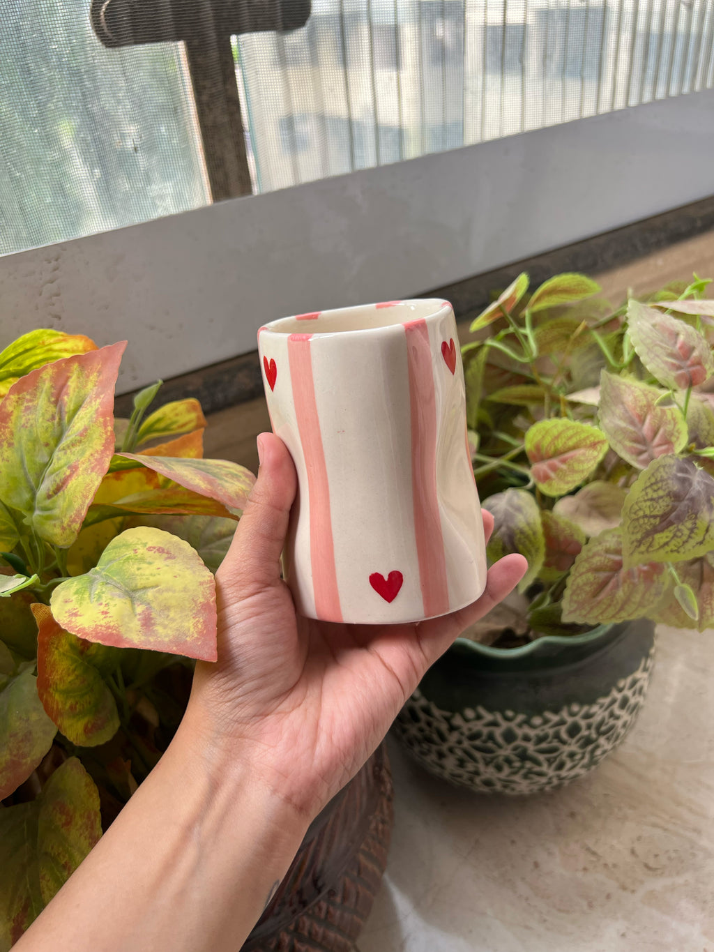 Mittiraa Home Pink Hearts Glass | Unique and Pinteresty Glass