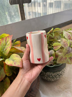 Mittiraa Home Pink Hearts Glass | Unique and Pinteresty Glass