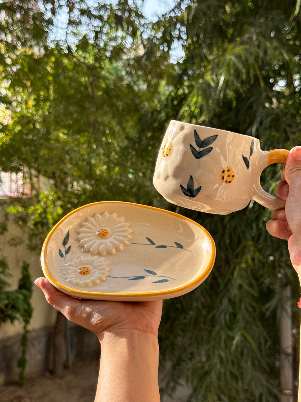 Flower Mug and Saucer | Beautiful Set