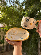 Flower Mug and Saucer | Beautiful Set
