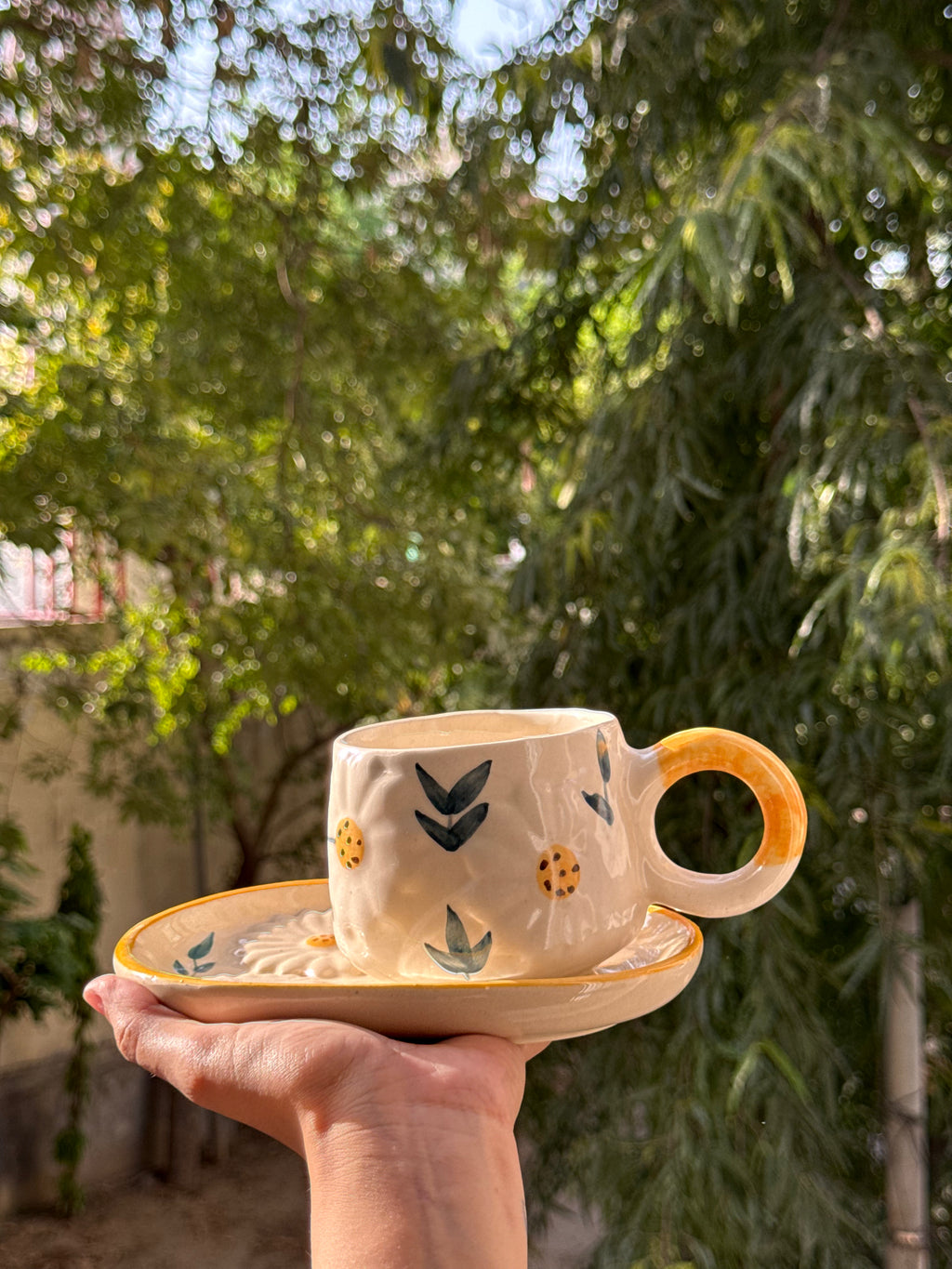 Flower Mug and Saucer | Beautiful Set