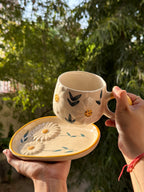 Flower Mug and Saucer | Beautiful Set