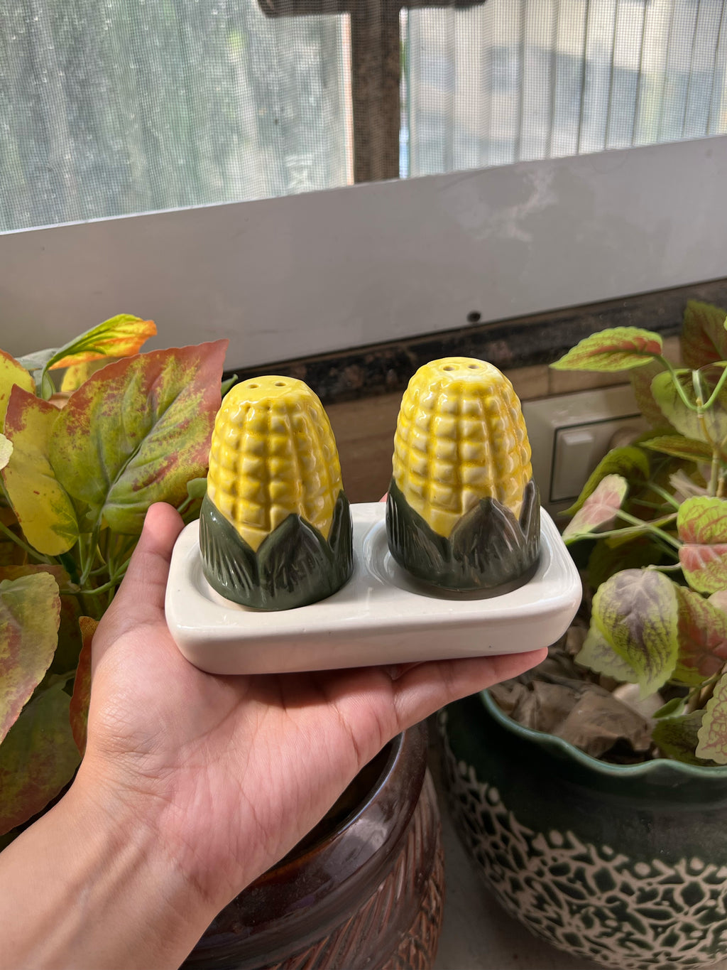 Corn Salt & Pepper Shaker Set 🌽
