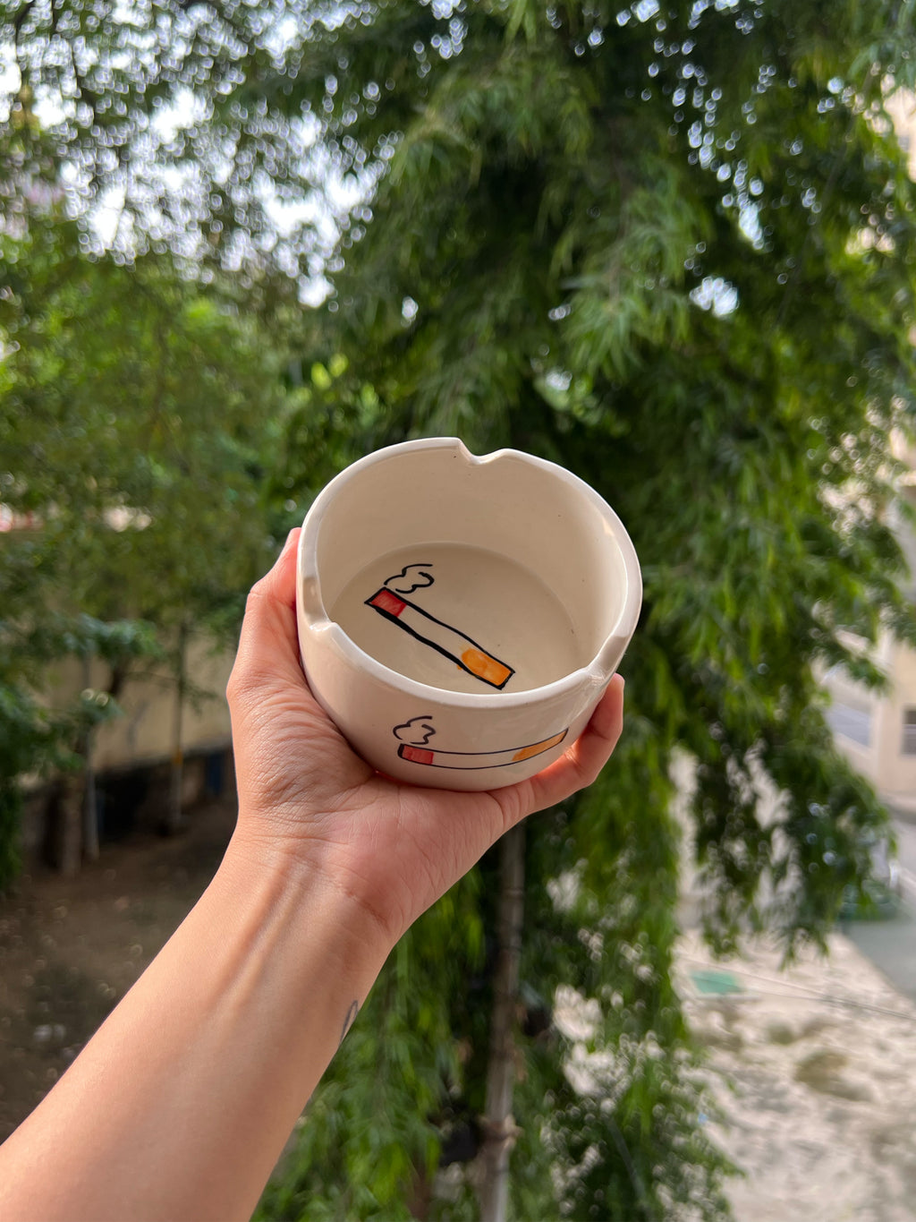 Ceramic Ashtray 🚬 (Pack of 2)