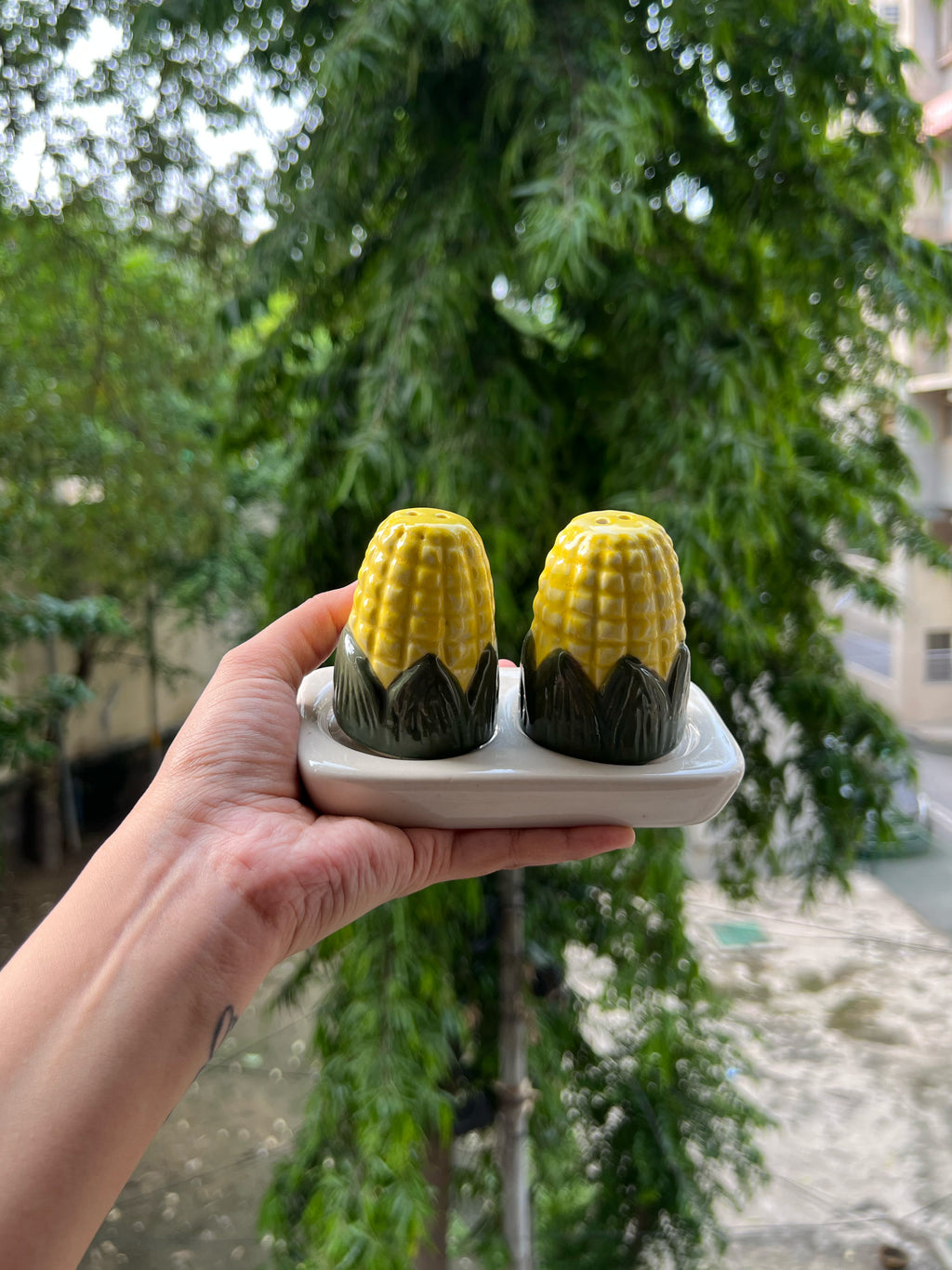 Corn Salt & Pepper Shaker Set 🌽