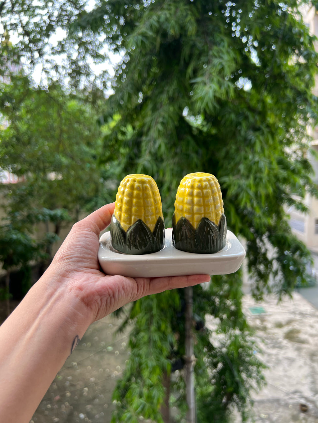 Corn Salt & Pepper Shaker Set 🌽