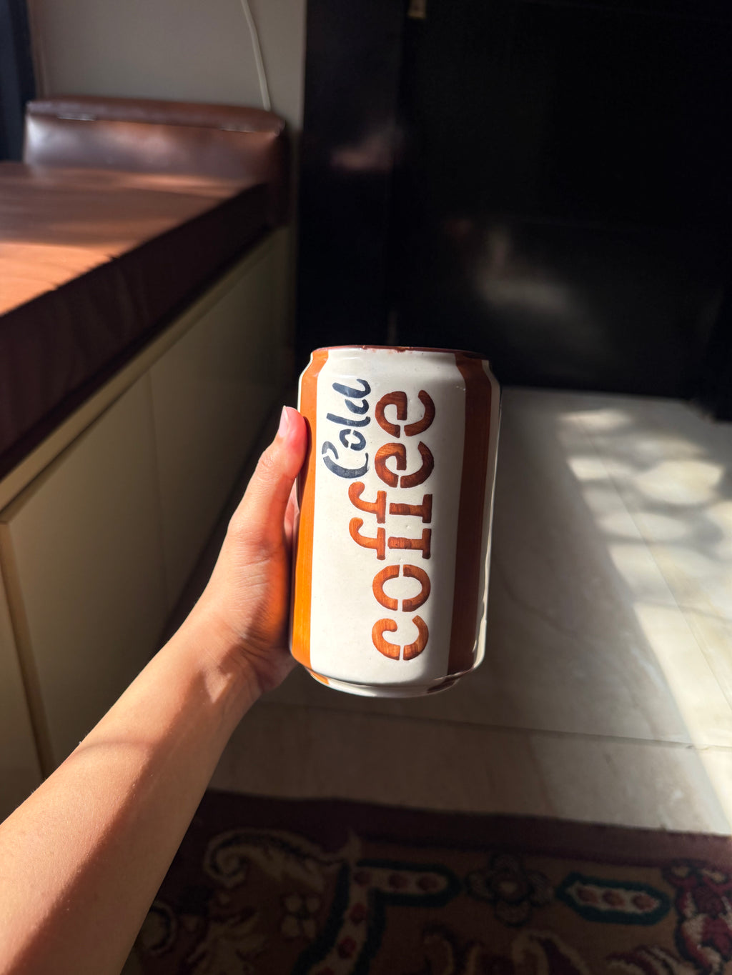 Mittiraa Home Cold Coffee Can Ceramic Tumbler ☕🤎