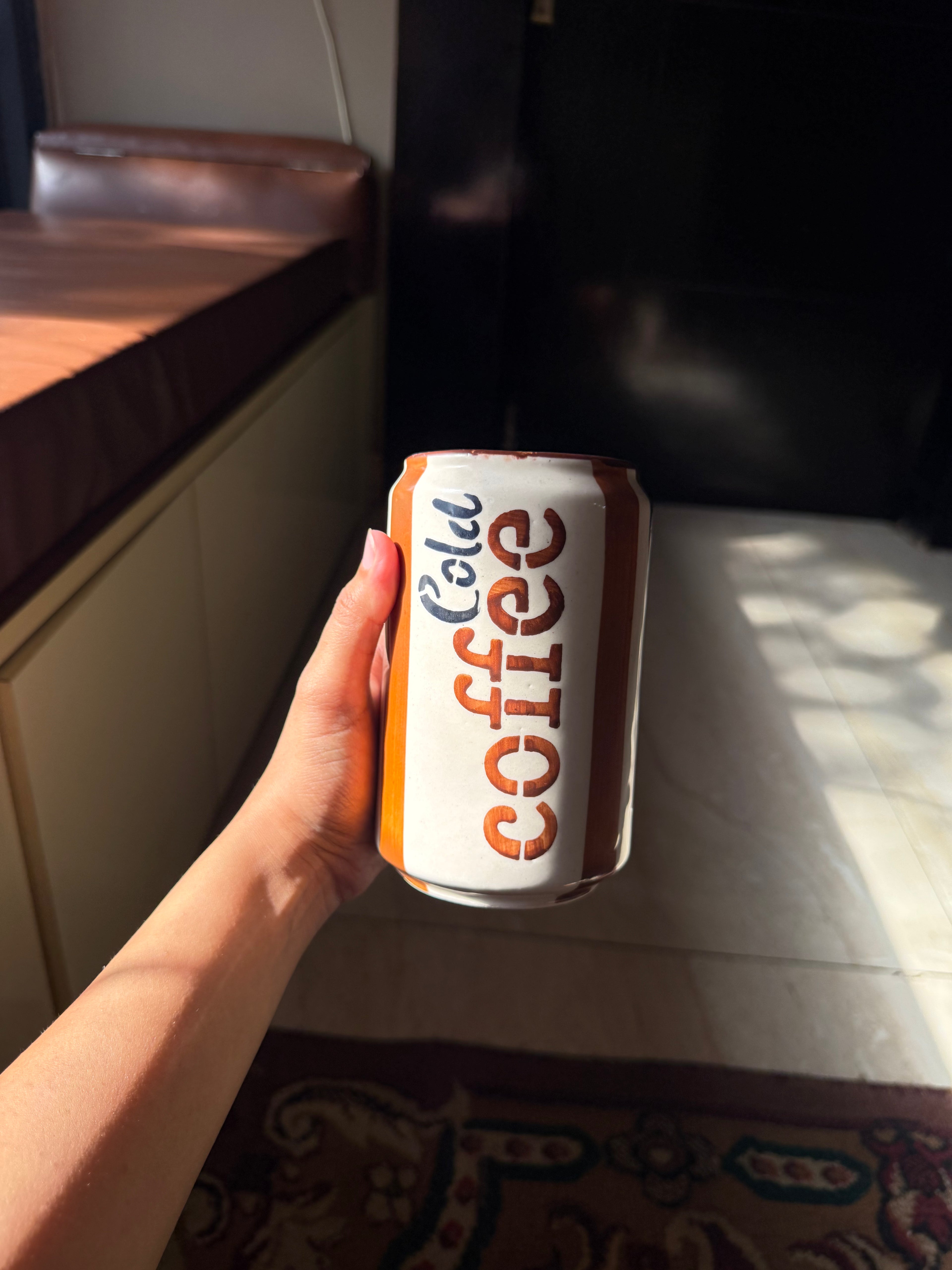 Mittiraa Home Cold Coffee Can Ceramic Tumbler ☕🤎