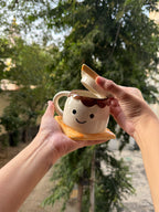 Mittiraa Home Biscuit Buddy Ceramic Mug with Lid 🍪☕