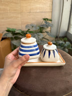 Pickle Jars Set with Tray | Kitchen Storage Containers for Salt, Sugar, Chutneys, Pickle & Spices