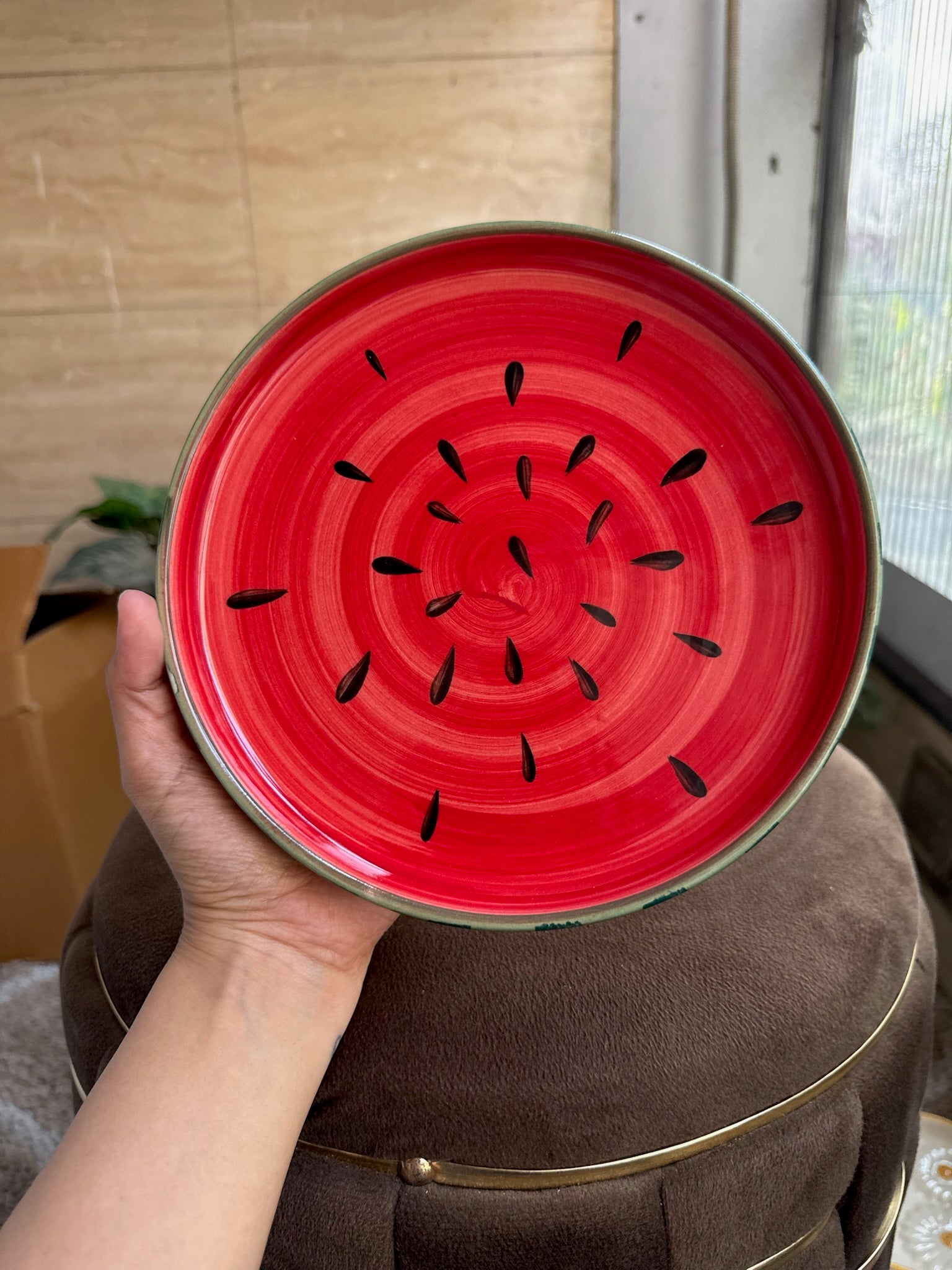 Watermelon Plate | Beautiful Big Serving Plate | 8 inch