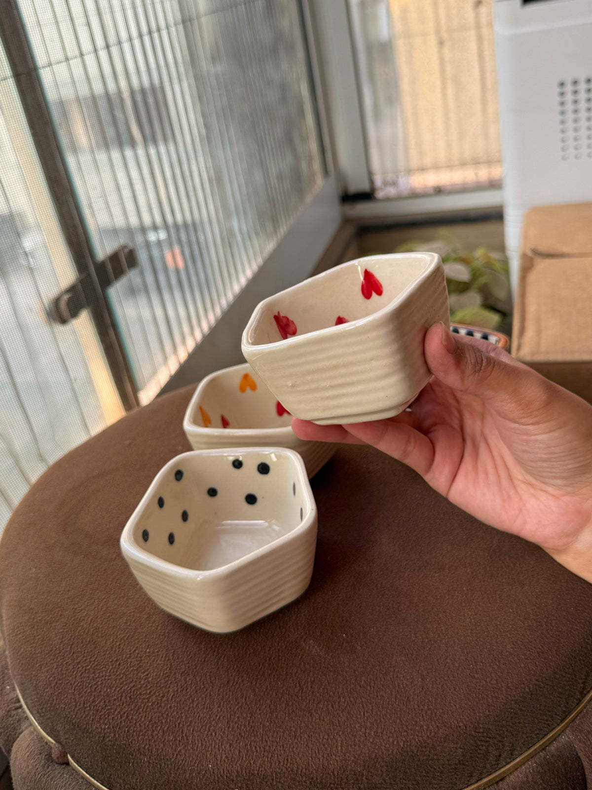 Mittiraa Home Ceramic Dip Bowls | Set of 4 | Perfect for snacks, dips, desserts, and everyday serving