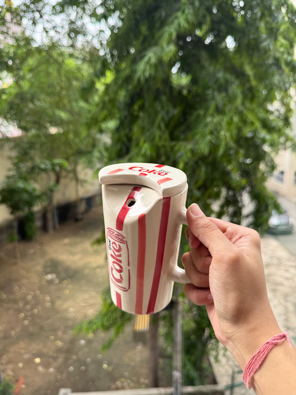 Coke Sipper with Lid & Steel Straw❤️🥤