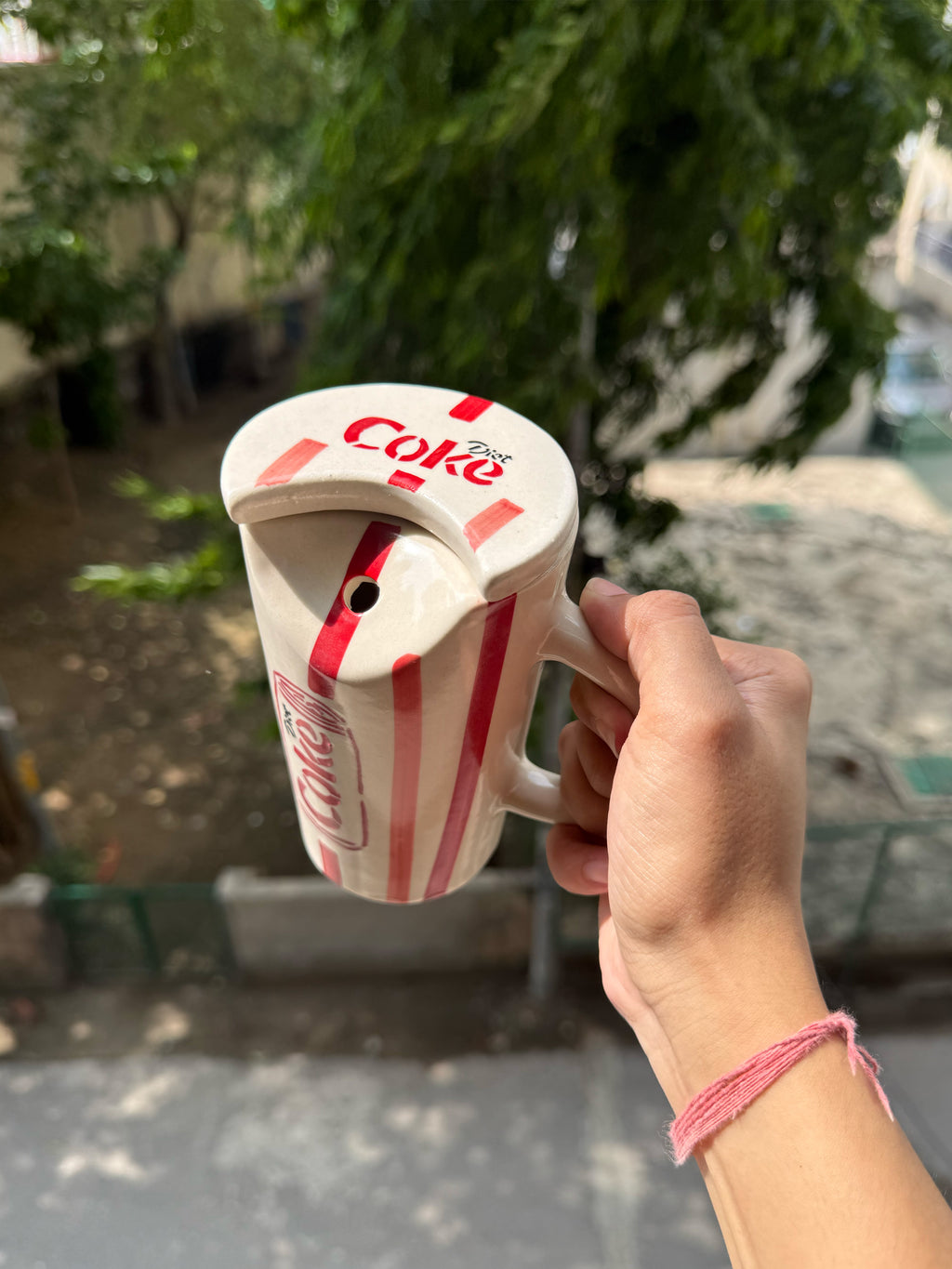 Coke Sipper with Lid & Steel Straw❤️🥤
