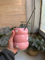 Pink Sipper with Straw