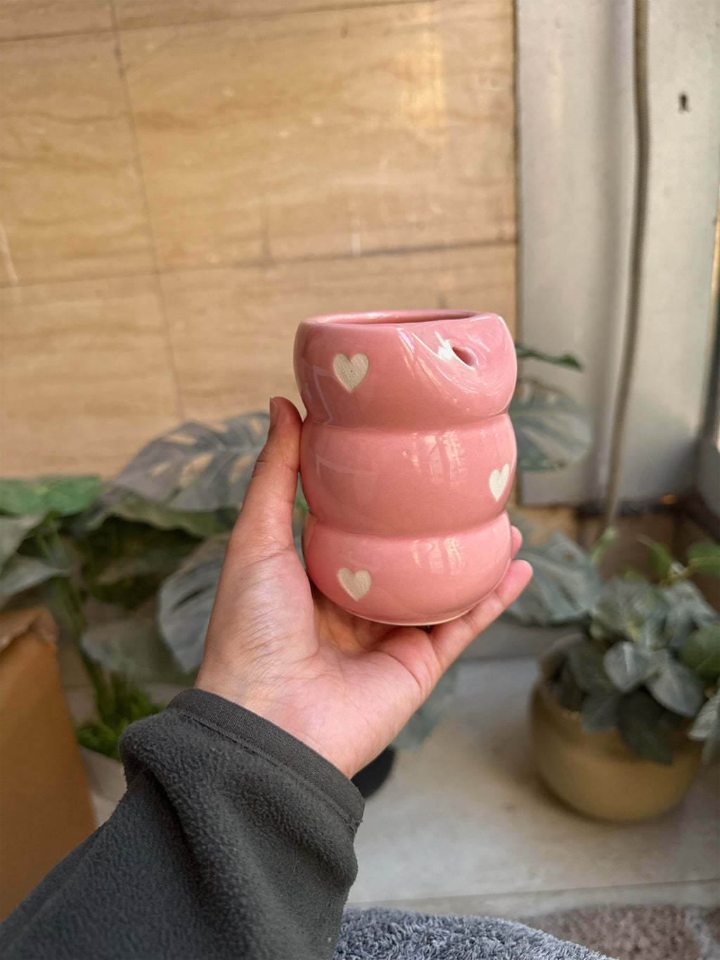 Pink Sipper with Straw