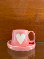 Heart Mug and Suacer