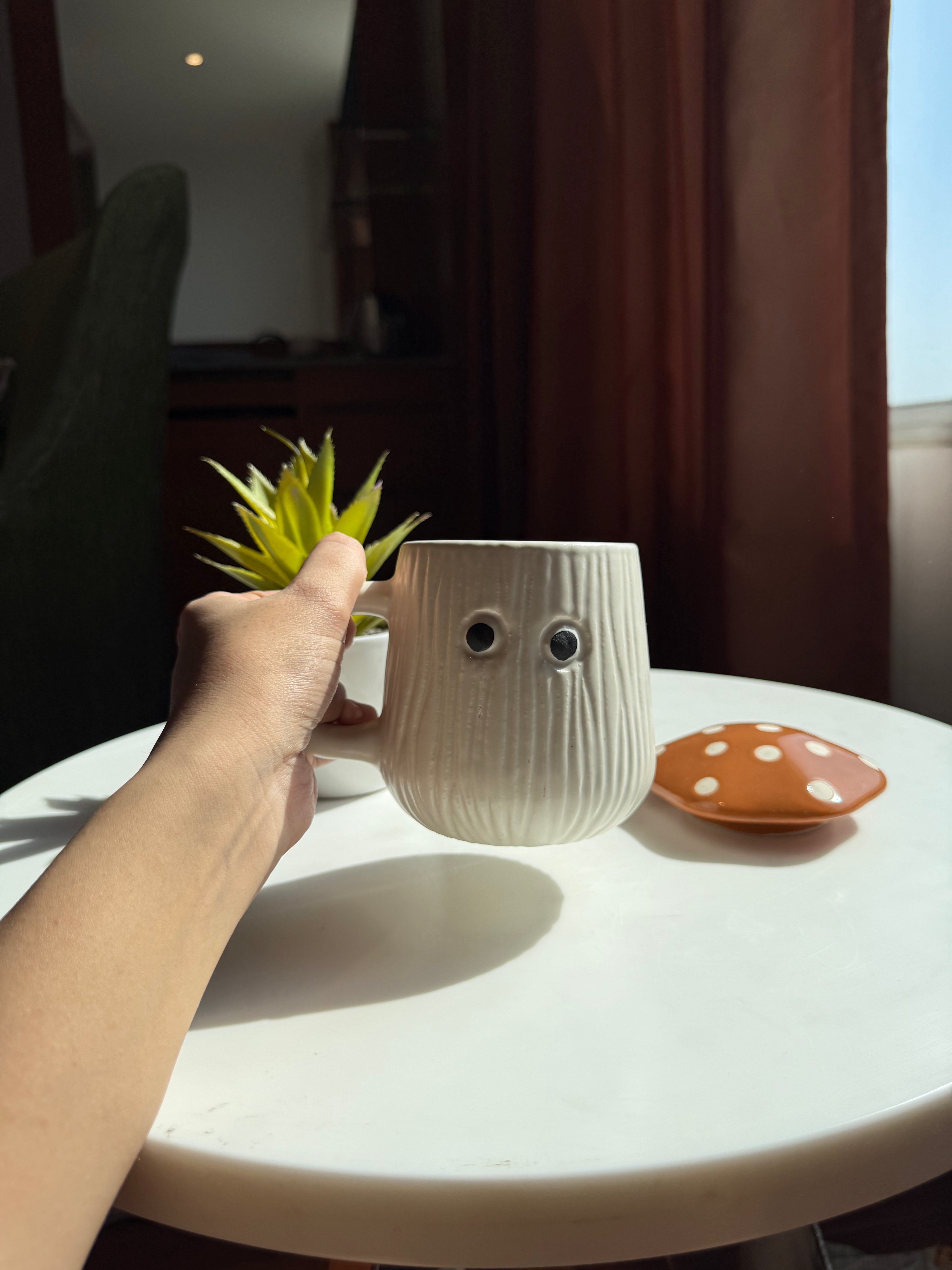 Mushroom Mug with Lid
