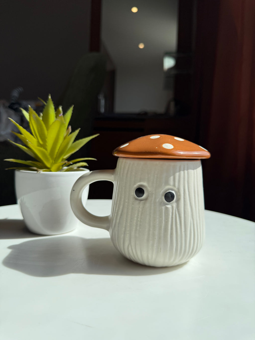 Mushroom Mug with Lid