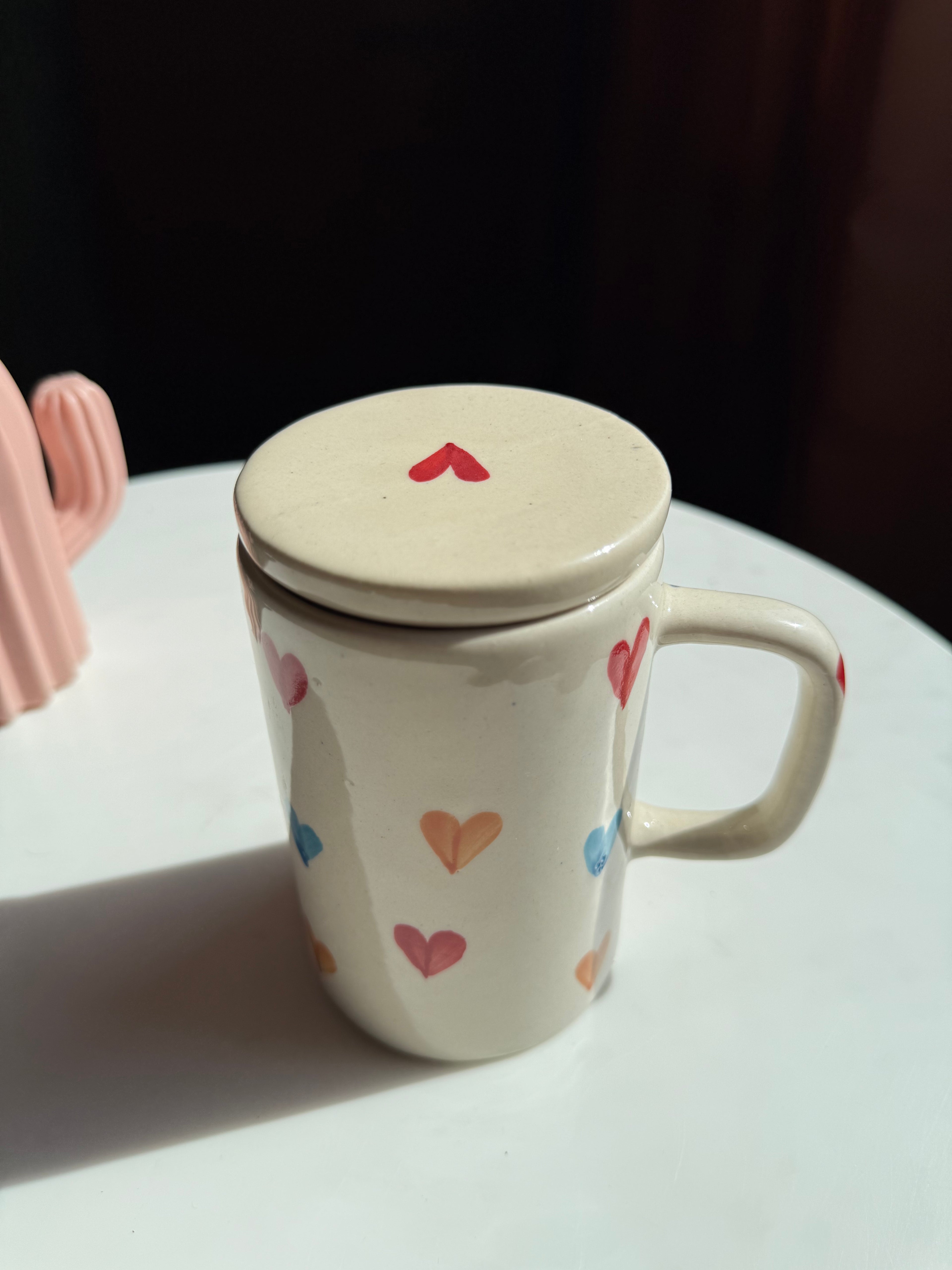 Long Mug with Lid