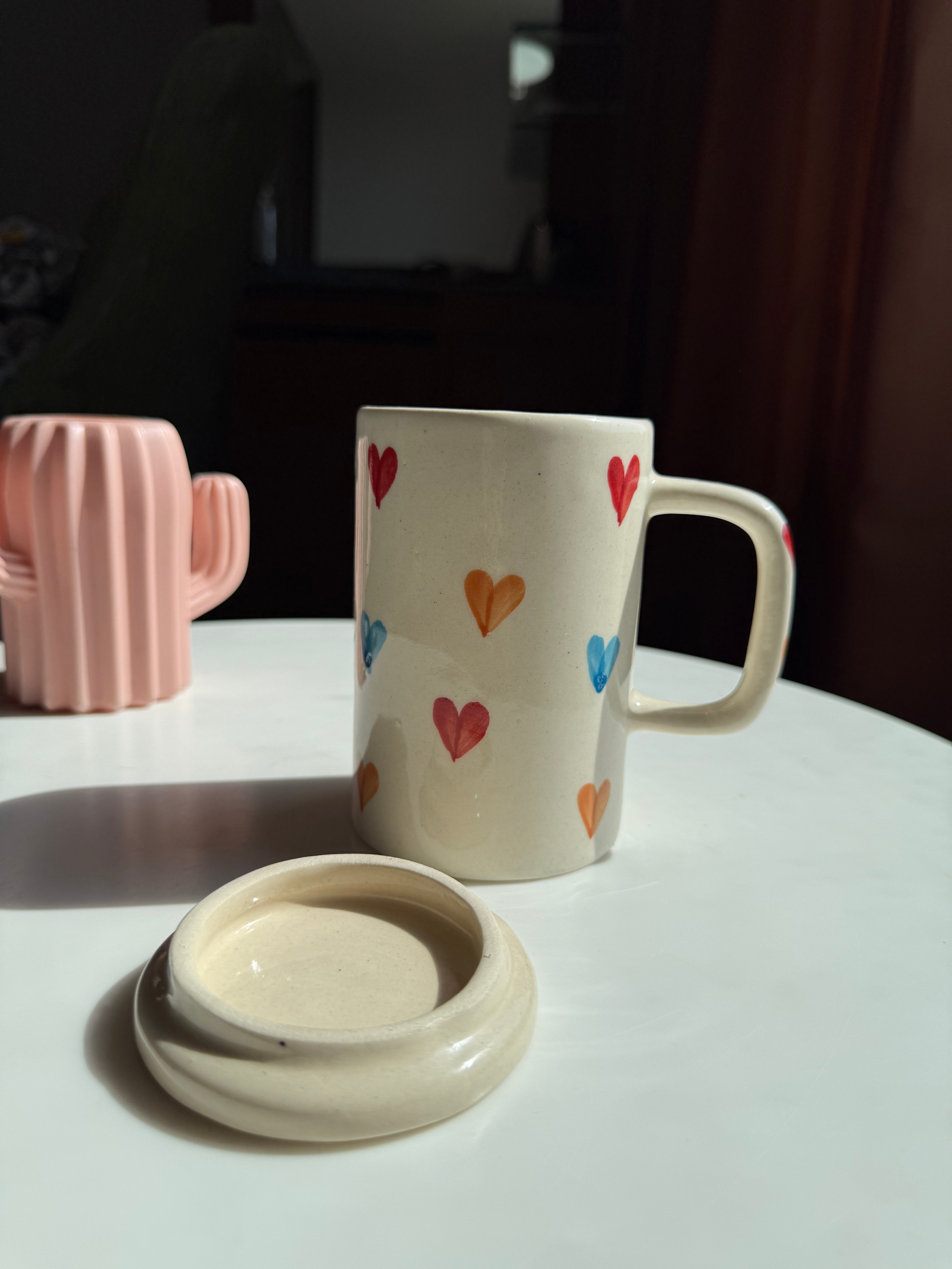 Long Mug with Lid